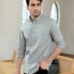 Pastel Pista Green Solid Fresh Look Casual Shirt