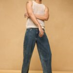 Classic Blue Everyday Streetwear Baggy Straight Jeans