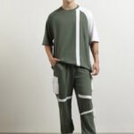 Men Oversized Colorblock Co-ords