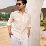 Bavarian Cream Linen Cotton Soft Neutral Casual Shirt