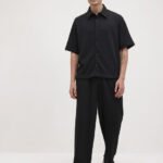 The Lifestyle Co. Men Self Design Shirt With Trousers