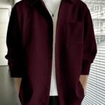 Full Sleeve Imported Waffle Men’s Maroon Shirt