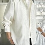 Full Sleeve Imported Waffle Men’s White Shirt