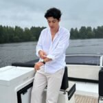 Old Money Classic Combo Shirt Set in White and Beige Timeless Rich Look Outfit