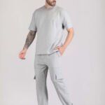 Round Neck Pure Cotton T Shirt & Cargo Jogger Co Ords Set