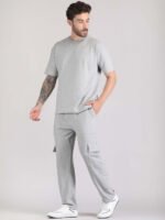 Round Neck Pure Cotton T Shirt & Cargo Jogger Co Ords Set