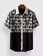 Black Elephant Designer Men’s Half Sleeves Printed Shirt Exclusive
