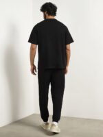 Oversized Textured T-shirt and Joggers Co-ord Set - Image 2