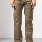Light Cream Cotton Cargo Pants for Everyday Comfort