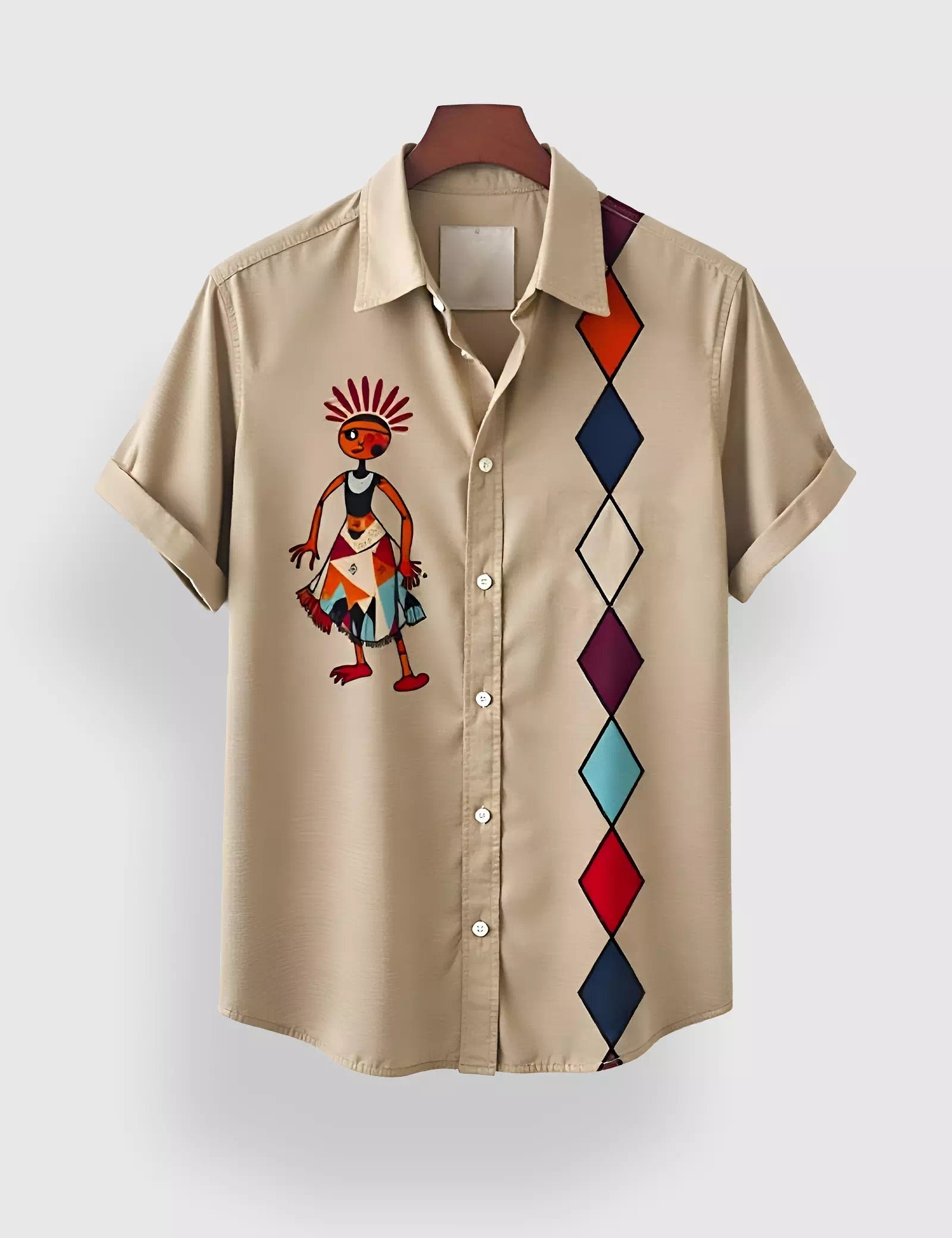PitchBlockDance_1.jpg Pitch Block Dance Designer Men’s Half Sleeves Printed Shirt Exclusive - Image 1