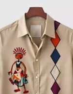 Pitch Block Dance Designer Men’s Half Sleeves Printed Shirt Exclusive - Image 2