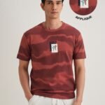 Red Dye Cactus Patch Graphic T Shirt