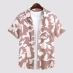 Peach Scratch Men’s Half Sleeve Casual Printed Shirt