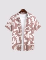 Peach Scratch Men’s Half Sleeve Casual Printed Shirt