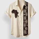 Yellow White Patch Men’s Half Sleeves Printed Shirt Exclusive