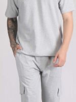 Round Neck Pure Cotton T Shirt & Cargo Jogger Co Ords Set - Image 2