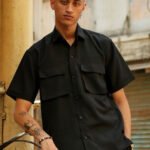 Self Design Shirt with Trousers